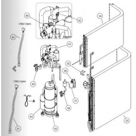 FUJITSU K9374425525 aka 9374425525 VALVE 4 WAY TA RGLX/RLXEH