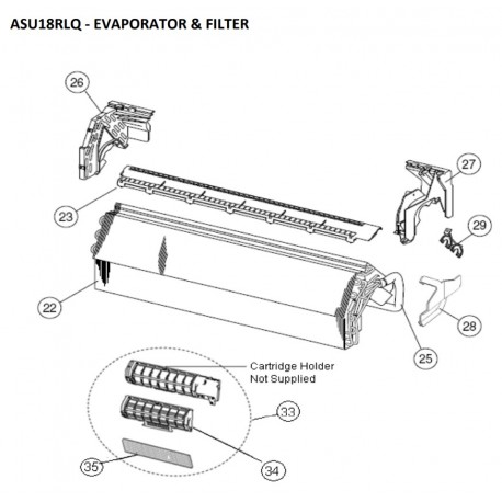 FUJITSU K9366633020 aka 9366633020 EVAPORATOR TA 15/18