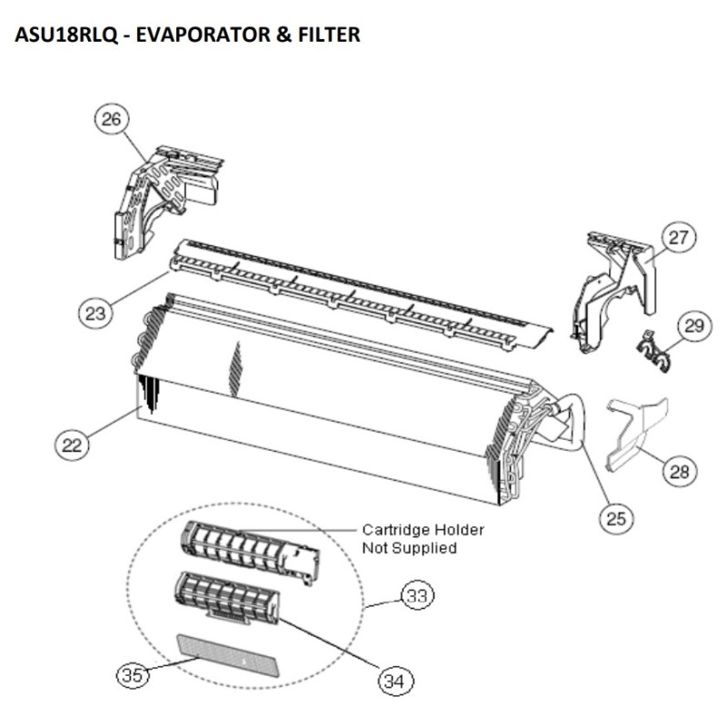 FUJITSU K9311275022 aka 9311275022  EVAPORATOR TA 15/18
