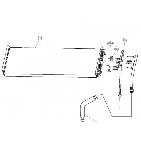 FUJITSU K9362513036 aka 9362513036 Evaporator Assy