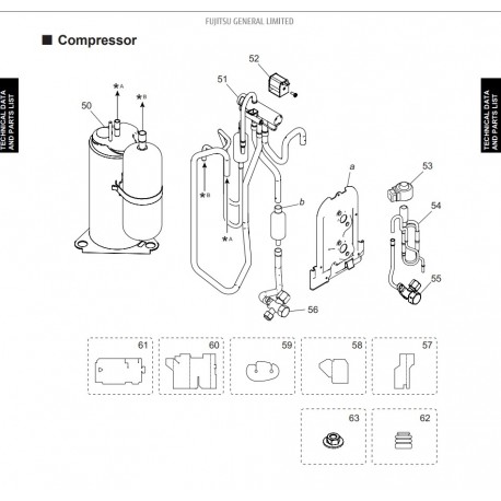 FUJITSU K9810542007 aka 9810542007 COMPRESSOR HY