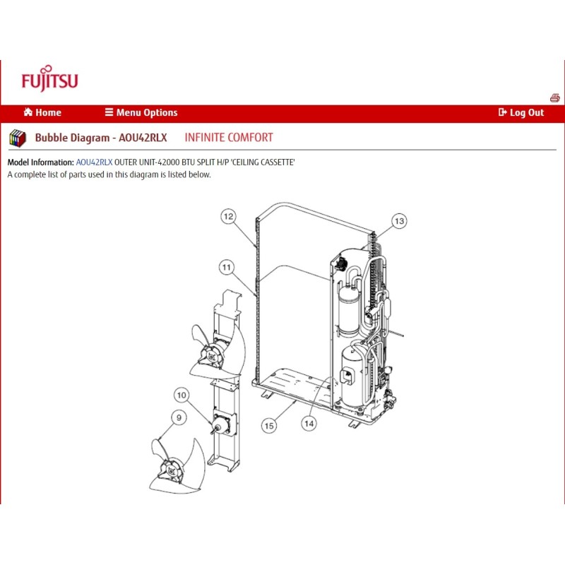 FUJITSU K9314676017 FLARE NUT 5/8''