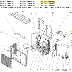MITSUBISHI U01 A52 451 INVERTER P.C. BOARD