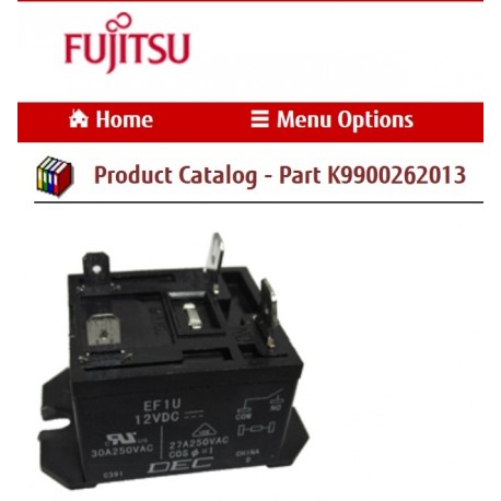 FUJITSU K9900262013 RELAY HY EF12D1-2F(M)
