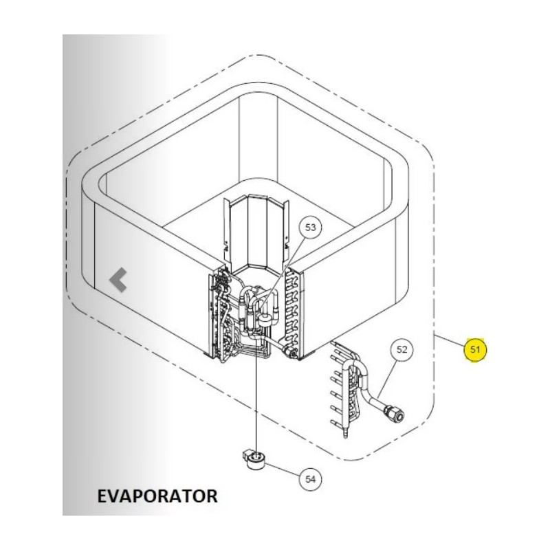 FUJITSU K9378580800 aka 9378580800 EVAPORATOR TA-AUUB36/48 HCRC