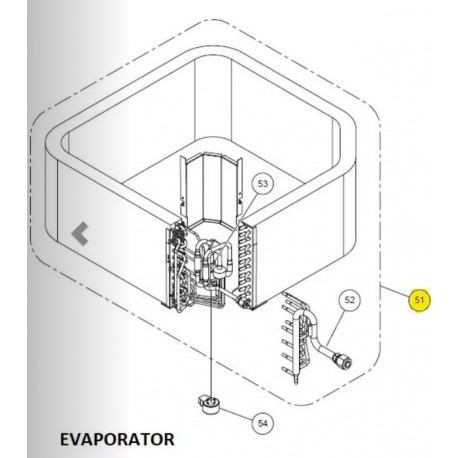 FUJITSU K9378580800 aka 9378580800 EVAPORATOR TA-AUUB36/48 HCRC