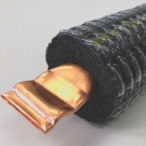 Tuberías de cobre Mueller Streamline HVAC de 1/4 de pulgada x 50 pies con aislamiento de PE DURAGUARD (164 pies opcional)