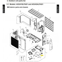 FUJITSU K9709687383 aka 9709687383 INVERTER PCB H18LPTA(U)-A01-00-SV WSL with KIT N