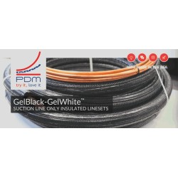 3/8 inch x 50 ft. PDM GelBlack HVAC Refrigerant Copper Pipe Lineset with PE (Polyethylene) Insulation (164 ft optional)