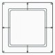 FUJITSU UTG-AKXA-W Wide Panel For RGLX Circular Flow Cassette Units