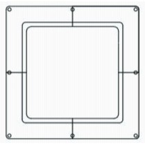 FUJITSU UTG-AKXA-W Wide Panel For RGLX Circular Flow Cassette Units