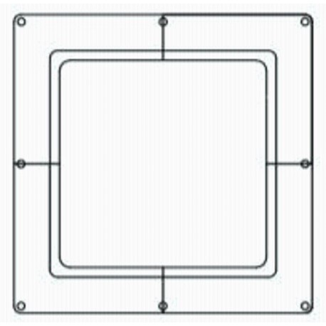 FUJITSU UTG-AKXA-W Wide Panel For RGLX Circular Flow Cassette Units