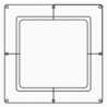 FUJITSU UTG-AKXA-W Wide Panel For RGLX Circular Flow Cassette Units