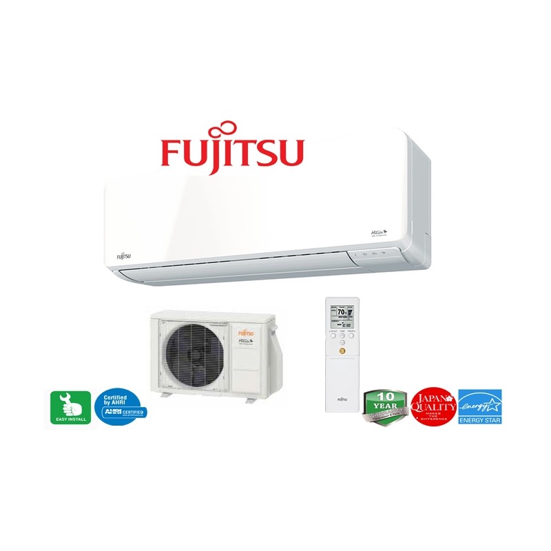 Fujitsu 12LMAS1 12,000 BTU 23.0 SEER Heat Pump & Air Conditioner Ductless Mini Split ASUG12LMAS / AOUG12LMAS1