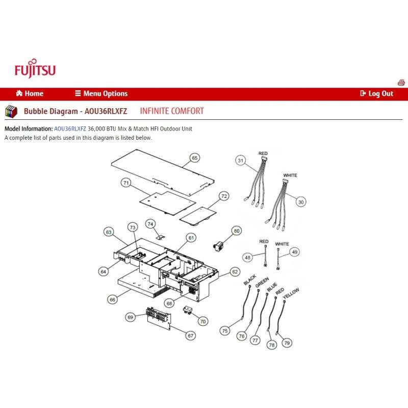 FUJITSU K9709893098 aka 9709893098 POWER FILTER PCB RLXFZ ZH K04BA 