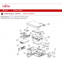 Fujitsu K9708514031 aka 9708514031 CAPACITOR PCB 24CL/RL K05DG-0500HUE-P0