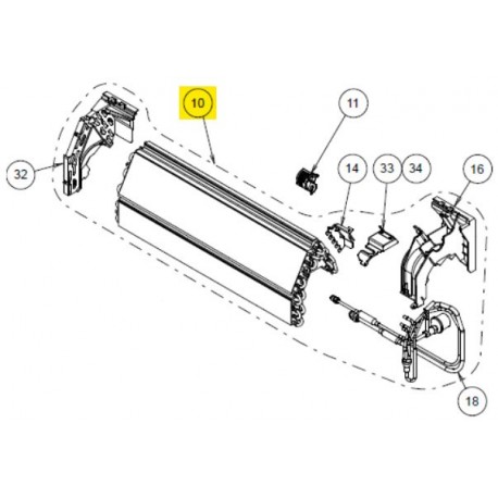 FUJITSU K9366633112 aka 9366633112 EVAPORATOR TA ASUA7/9