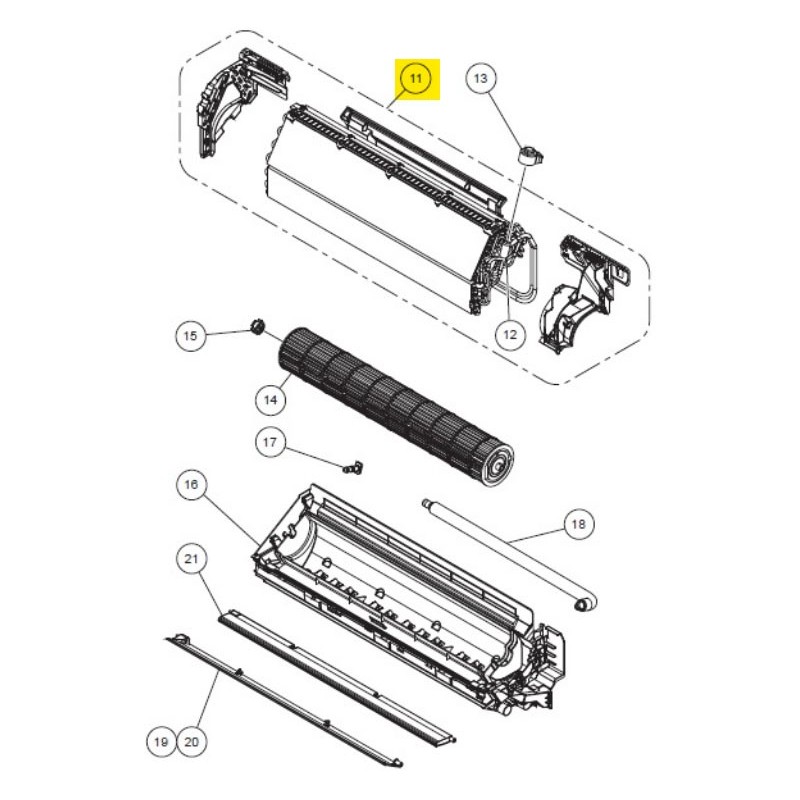 FUJITSU K9332989243 aka 9332989243 EVAPORATOR TA VAB