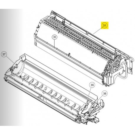 FUJITSU K9319254609A aka 9319254609A EVAPORATOR TA HY 15RLS3Y