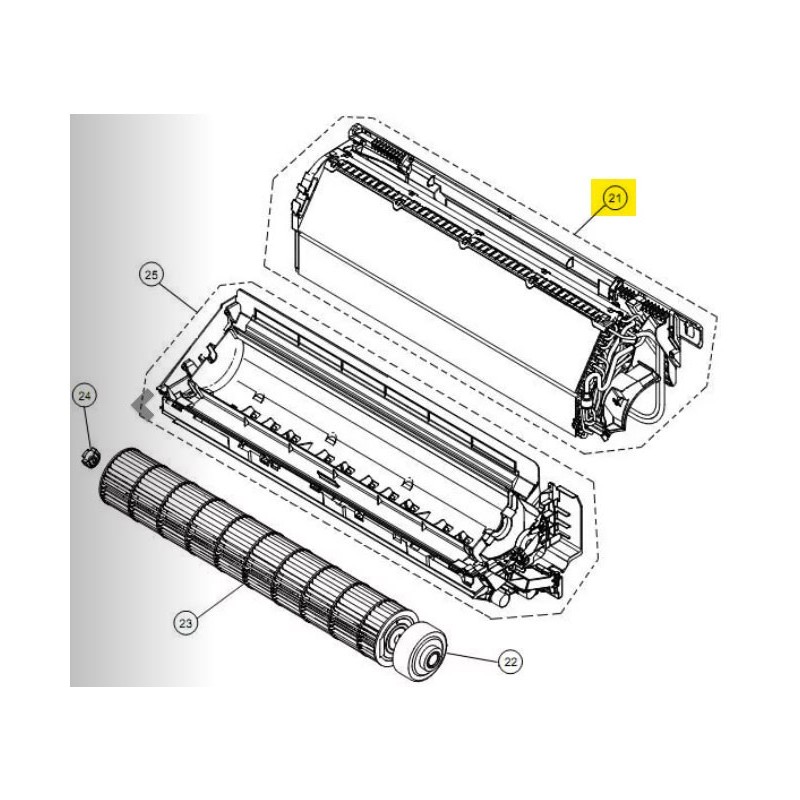 FUJITSU K9332989113 aka 9332989113 EVAPORATOR TA ASU15RLF1