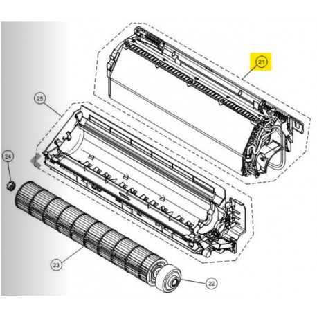 FUJITSU K9332989113 aka 9332989113 EVAPORATOR TA ASU15RLF1