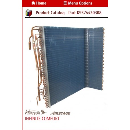 Fujitsu K9374420308 CONDENSER TA RLXFW/RLB DW BLUE AVA36 44x39x20inBx 2ROW