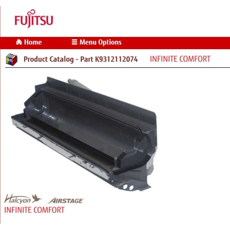 FUJITSU K9312112074 CASING TA HY DW W/DRAIN HOSE 37x11x10 Air Conditioners R Us