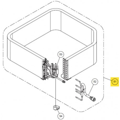 FUJITSU K9378580350 aka 9378580350 EVAPORATOR TA VAB WSL