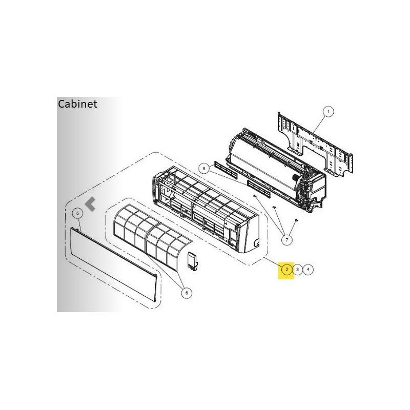 FUJITSU K9332994186 aka 9332994186 PANEL FRONT PRINT VAB DW
