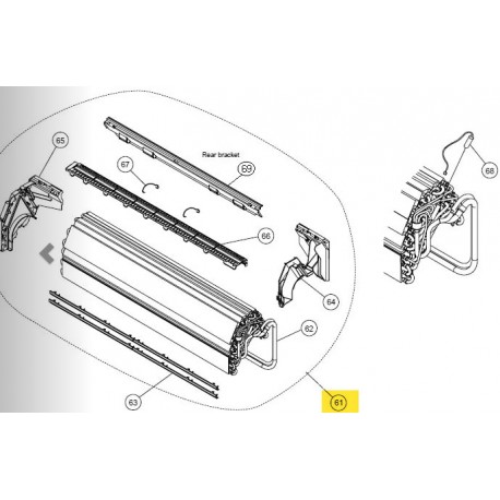 FUJITSU K9315338181A aka 9315338181A EVAPORATOR TA RLF/RLB DW HY