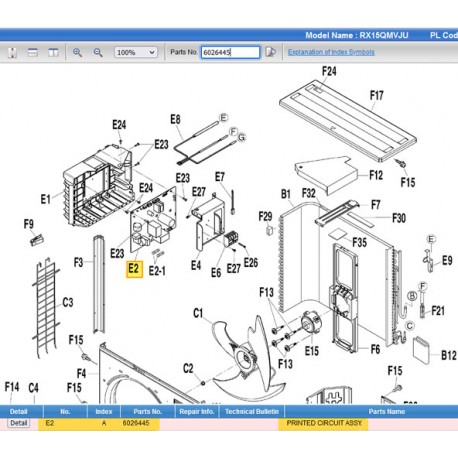 DAIKIN 6026445 PRINTED CIRCUIT ASSY