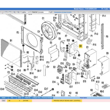 DAIKIN 2341846 PRINTED CIRCUIT ASSY