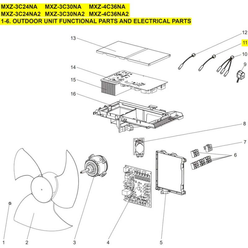 MITSUBISHI T7W E72 202 THERMISTOR (FOR AMBIENT)