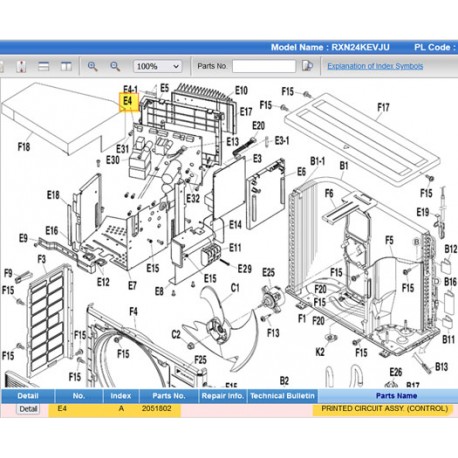 DAIKIN 2051802 PRINTED CIRCUIT ASSY