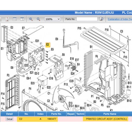 DAIKIN 1993477 PRINTED CIRCUIT ASSY