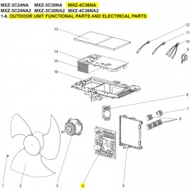 MITSUBISHI T7W M17 315 OUTDOOR CONTROL P.C. BOARD