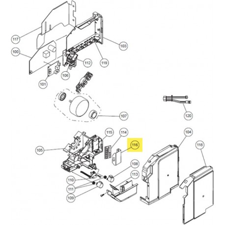 FUJISTU K9379945004 aka 9379945004 SWITCH BOX COVER ASUB18~24 VII PET T0.5