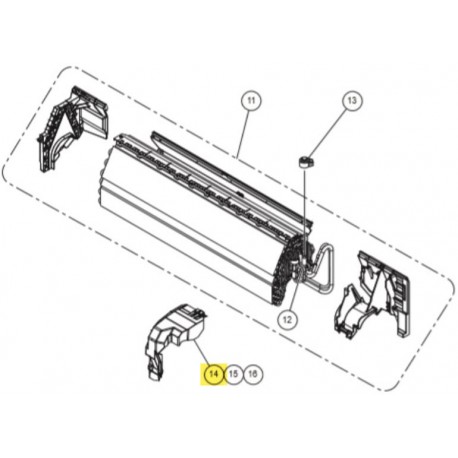 FUJITSU K9382511005 aka 9382511005 COVER PIPE VAB ABS