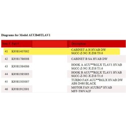CABINET A H HVAB DW SGCC-Z-NC-X Z08 T0.6