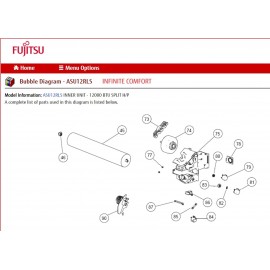 FUJITSU K9602783021 aka 9602783021 MOTOR DC BRUSHLESS RLS- MFD-34ROBN DC340V42W