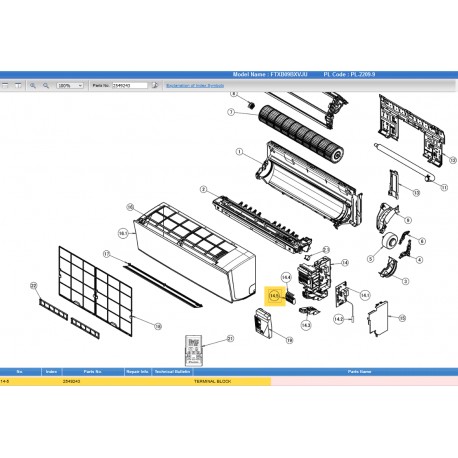 DAIKIN 2549243 TERMINAL BLOCK