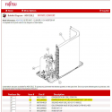 FUJITSU K9332603002 aka 9332603002 COMPRESSOR ASSY 9/12RL2 DW ASM89D10UFZ 230V 695W