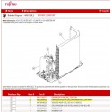 FUJITSU K9332603002 COMPRESSOR ASSY 9/12RL2 DW ASM89D10UFZ 230V 695W