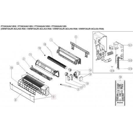 DAIKIN 4025969 FRONT COVER ASSY