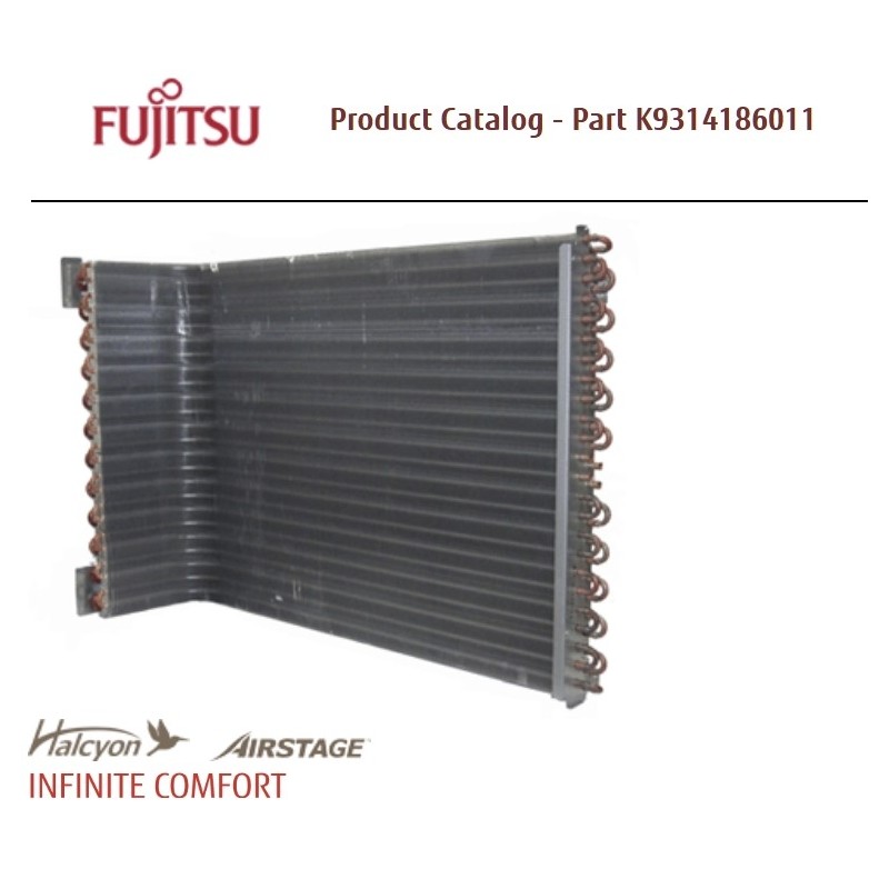 FUJITSU K9314186011 CONDENSER RQ/RR2 DW 39x32x16 DB 2 ROW STDRD FIN