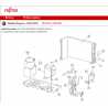 FUJITSU K9315206015 COMPRESSOR ROTARY 9/12RLQ DW DA89X1C-20FZ 1HP DC ROT 1 CYL
