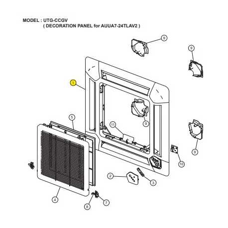 FUJITSU K9375525026 aka 9375525026 DECORATION PANEL UTG VII WSL