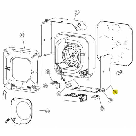 FUJITSU K9377762023 aka 9377762023 CABINET A SUB ASSY PACCi