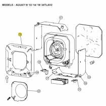 FUJITSU K9377765048 aka 9377765048 DRAIN PAN TA VAB DW