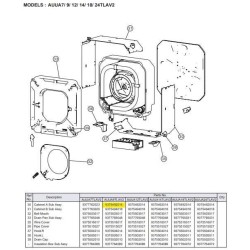 FUJITSU K9375492014 aka 9375492014 CABINET A DW AUUA7~24 HVAB